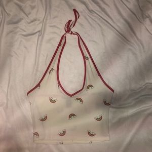 Tie strap crop top